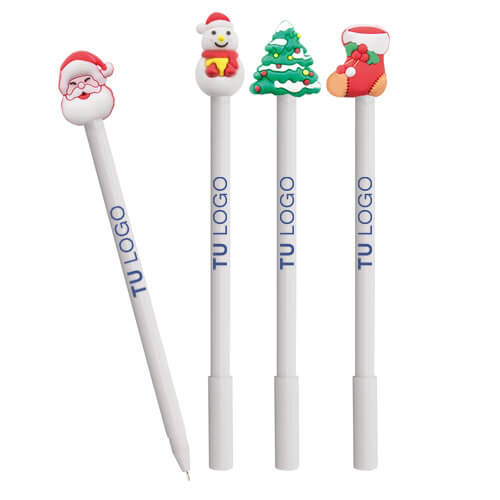 Set 12 bolígrafos navideños